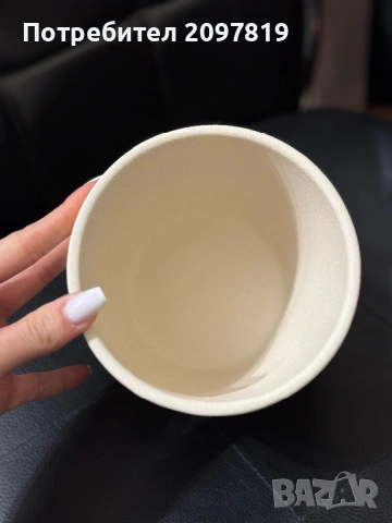 Керамични кашпи за цветя с диаметър 13 см, снимка 3 - Декорация за дома - 53597712