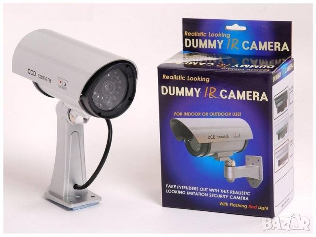 Фалшива камера + Батерии подарък - за външен монтаж с LED индикатор, снимка 5 - Други - 33375043