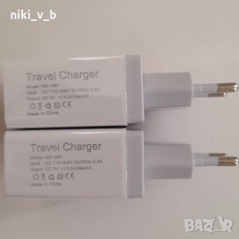 USB зарядно с 4 порта, 5V, снимка 8 - Оригинални зарядни - 32313046