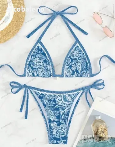 Секси дамски бански костюм във флорален принт, 6цвята , снимка 5 - Бански костюми - 50406011