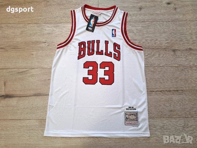 Баскетболен потник на Скоти Пипън#33#Чикаго Булс#Mitchell & Ness!!!