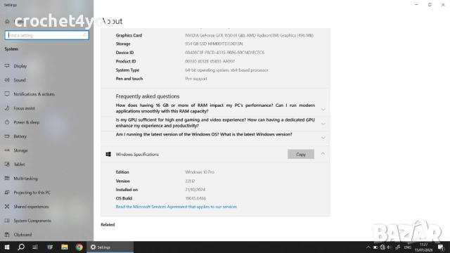 Лаптоп ASUS ROG Zephyrus G14 GA401HR.416, снимка 9 - Лаптопи за игри - 53113259