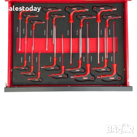 Шкаф с инструменти, 149 части с Чекмеджета, Заключване и много други аксесоари, снимка 6 - Други инструменти - 39368796