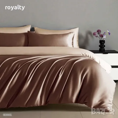 Луксозен комплект от висококачествен памучен сатен Различни цветове , снимка 15 - Спално бельо - 48949299