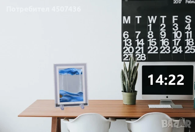 Стъклен пясъчен арт-Стояща динамична 3D картина с движещ се пясък, декорация за дома и офис, снимка 11 - Декорация за дома - 50797252