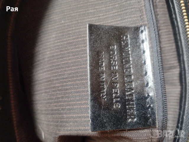 Кожена дамска чанта, снимка 3 - Чанти - 50665256