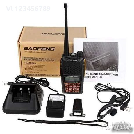 Радиостанция Baofeng 6R 5/8w модел двубандова DTMF, CTCSS, DCS, снимка 2 - Други - 50740530