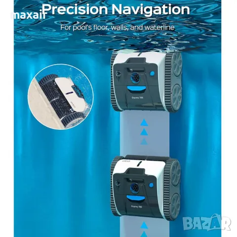 Безкабелен робот за басейни Wybot Osprey 700 (X100) * Гаранция 2 години * Безплатна доставка, снимка 5 - Други стоки за дома - 49696096