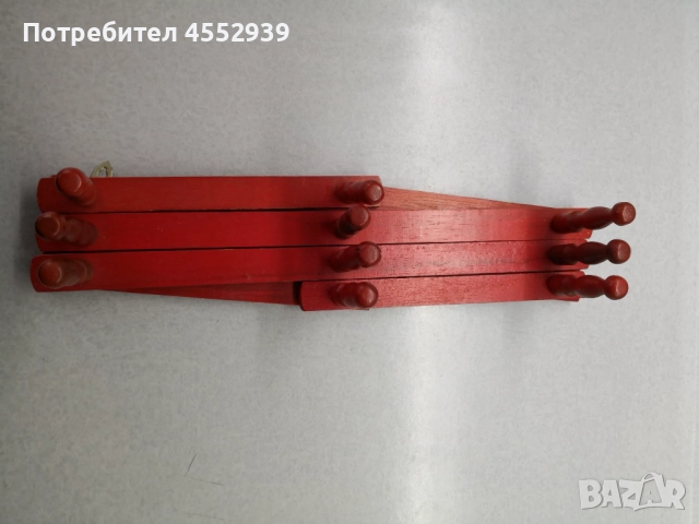 Дървена закачалка разтегателна, снимка 5 - Закачалки - 51658290
