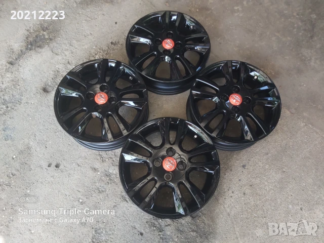 4 броя алуминиеви джанти за Toyota Aygo 15, снимка 4 - Гуми и джанти - 50665844