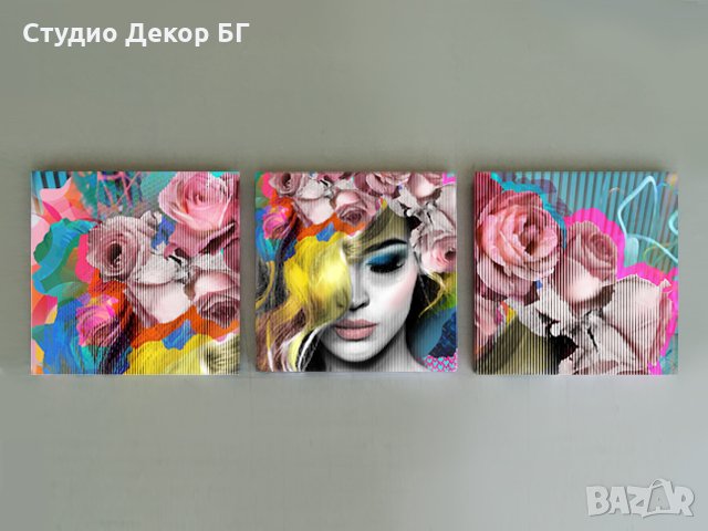 Картина Жена с рози #495, снимка 2 - Картини - 25818231