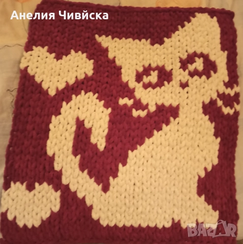 Ръчно плетено одеяло за кучета и котки , снимка 10 - Олекотени завивки и одеяла - 43147224