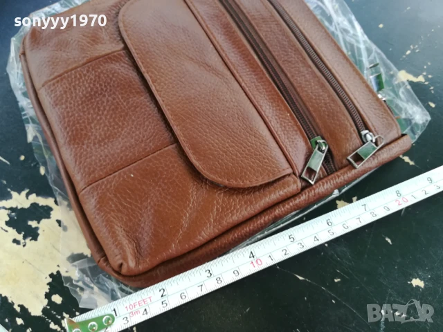 КАФЯВА КОЖЕНА ЧАНТА 1907251805, снимка 8 - Чанти - 51074949