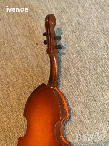  Мини модел на цигулка, снимка 6 - Антикварни и старинни предмети - 43919016