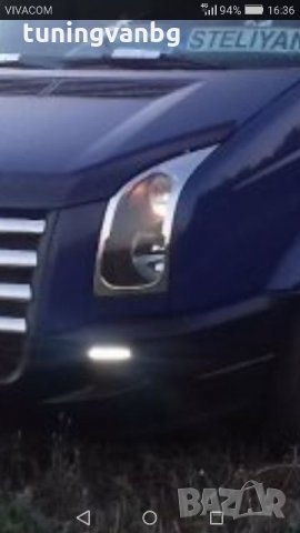 Хром рингове за фарове за Volkswagen Crafter, снимка 1