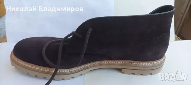 Обувки мъжки Bally оригинални нови естествена кожа велур 44-45 номер, снимка 4 - Ежедневни обувки - 47858496