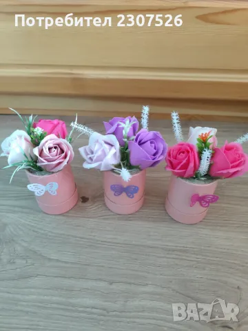 Пластични рози, снимка 5 - Декорация за дома - 47395692