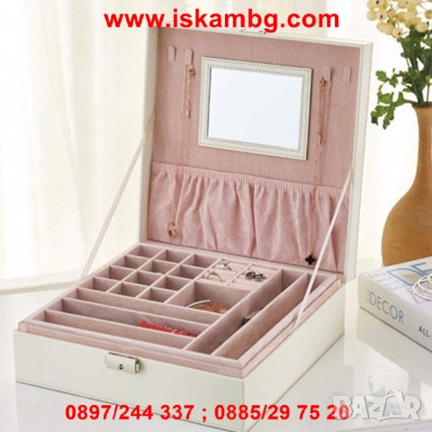 Луксозна кожена кутия за бижута -на 2 нива - МОДЕЛ 2010, снимка 9 - Други - 26857713