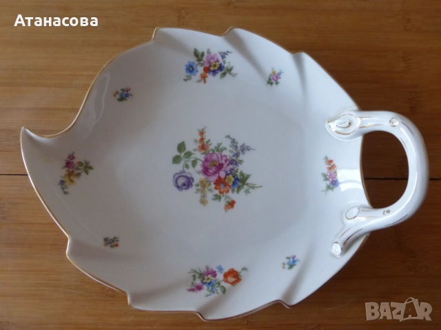 Немско порцеланово плато 27 см Tirschenreuth БАВАРИЯ 1920 г