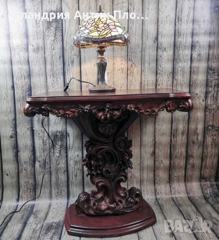 Лампа Тифани - Tulip Fleur , снимка 5 - Настолни лампи - 43376907