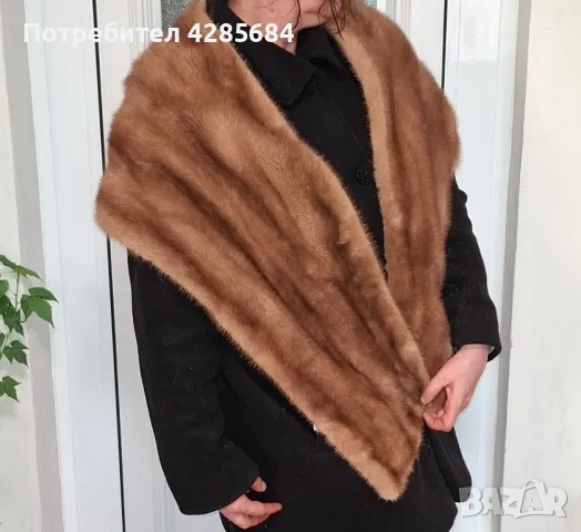 продавам естественна кожа от норки,наметало ,шал /, снимка 2 - Палта, манта - 49068677