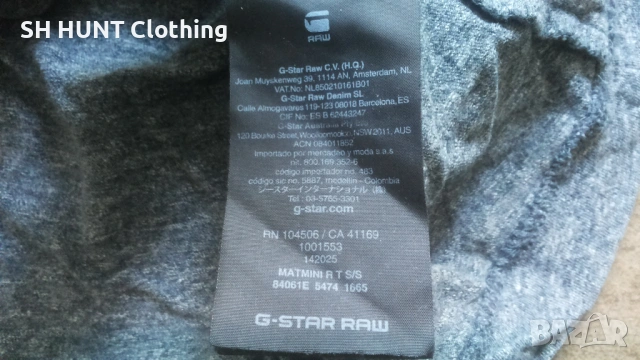 G-Star MATMINI Original Mens T-Shirt Размер L оригинална мъжка тениска 39-68, снимка 13 - Тениски - 53308294