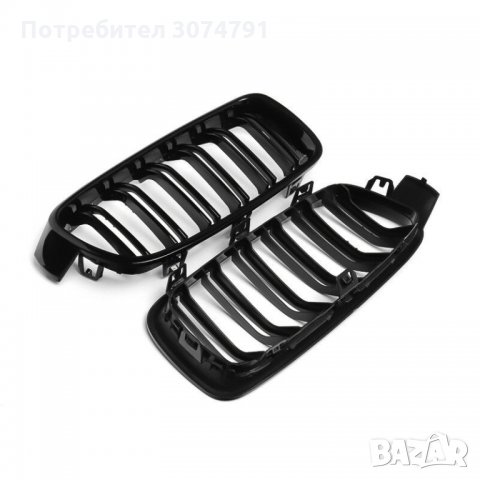 Решетки Бъбреци за БМВ BMW 3 серия F30 F31 2012-2017 Черен Гланц Двойни, снимка 6 - Аксесоари и консумативи - 32950774