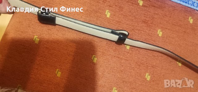 Елегантен лачен колан с прекрасен акцент с камъчета, снимка 3 - Колани - 43974466