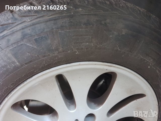 Джанти с гуми 255/60/R17 зимни bmw x5 5бр, снимка 4 - Гуми и джанти - 43523992
