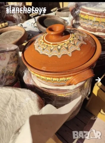 Глинени гювечета, 500 -650мл.тава,чинии,оливерник,Троянска керамика , снимка 6 - Съдове за готвене - 48759107