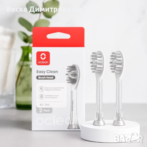 Накрайници за четка, за зъби Oclean P1K3-2 за Ease Pro, 2бр., снимка 3 - Други - 51370009