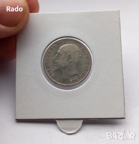  Сребърна монета 1 лев 1912 година Царство България , снимка 2 - Нумизматика и бонистика - 44033461