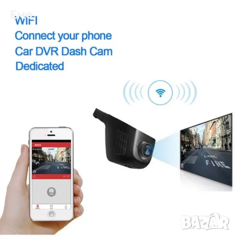 Безжична камера за кола Junsun с WI FI за Android и IOS, 12 MPX HD камера AC39, снимка 16 - Аксесоари и консумативи - 47862347