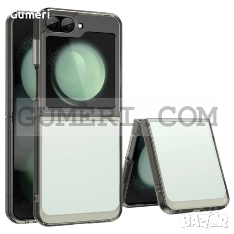 Samsung Galaxy Z Flip 6 Хибриден Гръб - Прозрачен С Цветни Кантове, снимка 3 - Калъфи, кейсове - 51445508