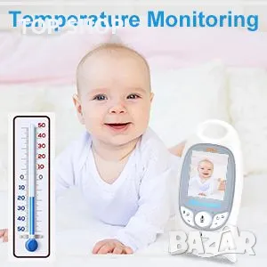 MYPIN Бебефон, 2.0" LCD екран Видео Бебефони с камера и нощно виждане, снимка 3 - Бебефони - 49157864