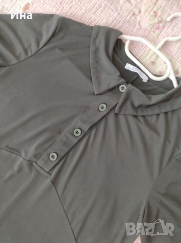 Рокля Зара р-р Л войнишко зелена , снимка 3 - Рокли - 33668020