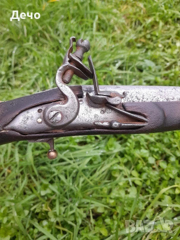 Стар Балкански Османски кремъчен Пищов Кремъклия Работещ механизъм, снимка 2 - Антикварни и старинни предмети - 53159347