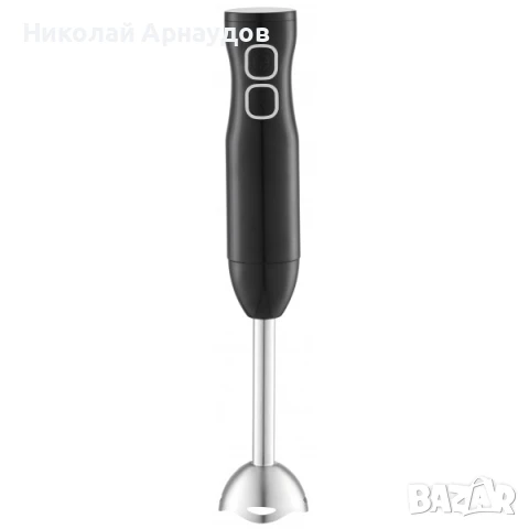 Пасатор Rosberg R51112MS, 400W, пасираща приставка от неръждаема стомана 2 степени на скорост, Черен