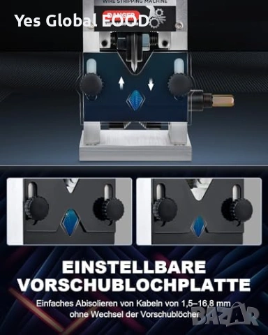 CREWORKS машина за белене на кабели 1.5-25mm, снимка 4 - Други инструменти - 53442867