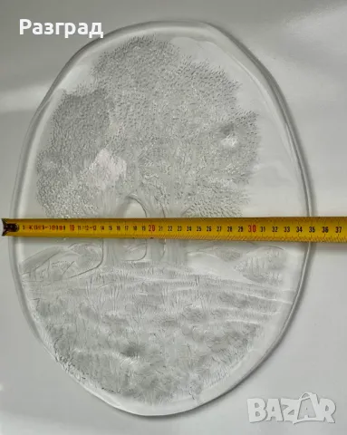 Кристален поднос, снимка 12 - Прибори за хранене, готвене и сервиране - 47464155