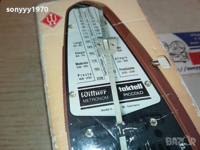 Willner Metronom Taktell Piccolo-MADE IN WEST GERMANY-ВНОС SWISS 1112231202, снимка 4 - Други - 43361702