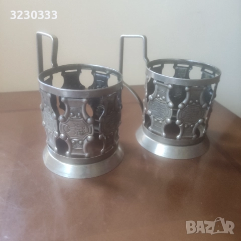  Руски подстакани, снимка 2 - Антикварни и старинни предмети - 51491090