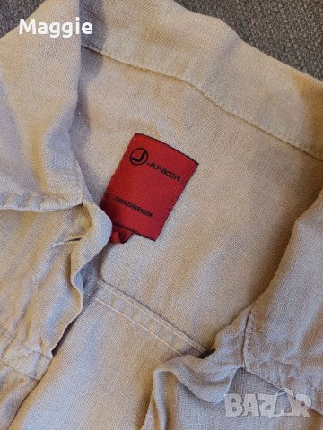 Страхотно ленено яке на Junker, снимка 2 - Якета - 38212176