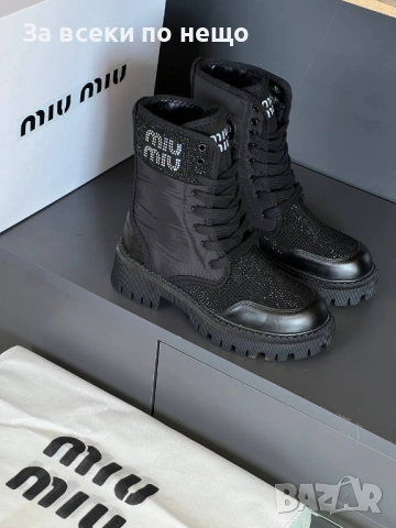 Miu Miu Дамски Боти Миу Миу - 3 Налични Цвята Код SK549, снимка 5 - Дамски боти - 53050721