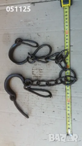 масивни ковани възрожденски окови, белезници, пранги , снимка 12 - Антикварни и старинни предмети - 47906614