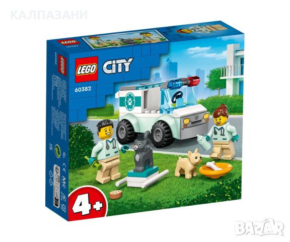 LEGO® City Great Vehicles 60382 - Спасение с ветеринарен бус