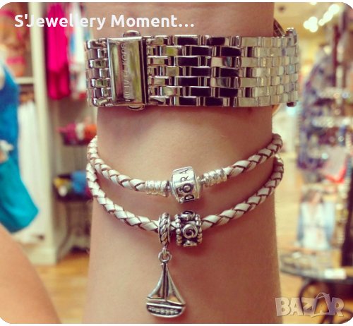 Талисман Pandora 925 Sailboat Travel Ocean Sterling Silver, снимка 3 - Гривни - 39495094