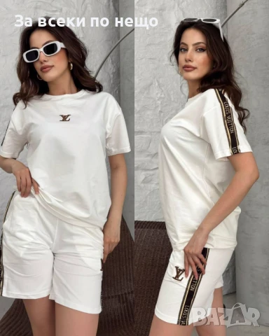 Louis Vuitton Дамски Летен Спортен Комплект🔝Дамски Спортен Екип Луис Витон - 5 Цвята Код A710, снимка 4 - Комплекти - 50945672