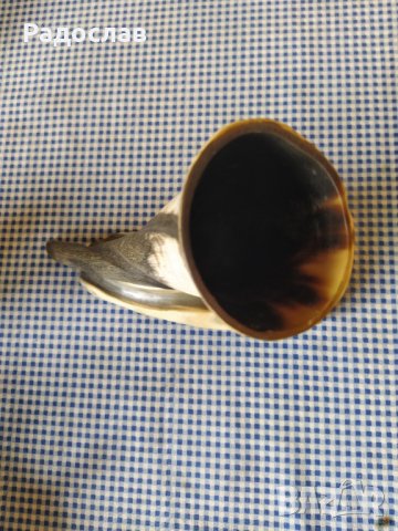 стар сувенир от естествен рог, снимка 5 - Ръчно изработени сувенири - 32464754