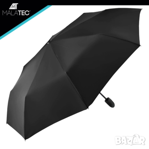 Автоматичен чадър 110 см - голям, сгъваем, ветроустойчив със защитен калъф, снимка 2 - Други - 52732990